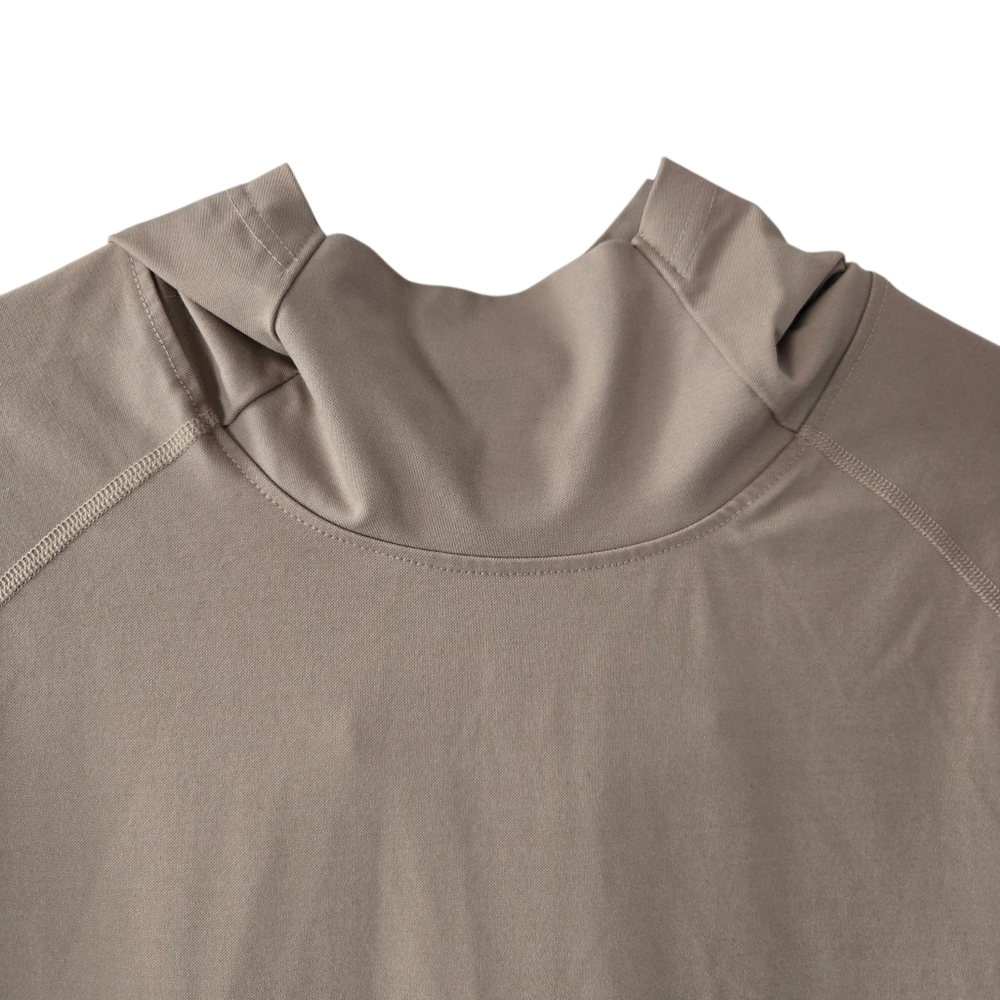 BYLT Premium Basics Elite Drop Cut Performance Pullover Hoodie Pocket Sand - Picture 8 of 15